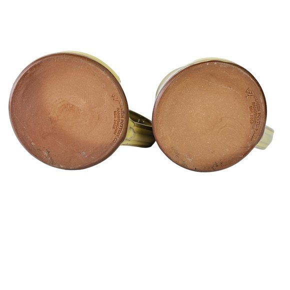 Magnolia Springs 2009 Deneen Pottery Handthrown Dripware 10 Oz. Mug Set (2) - Picture 6 of 9